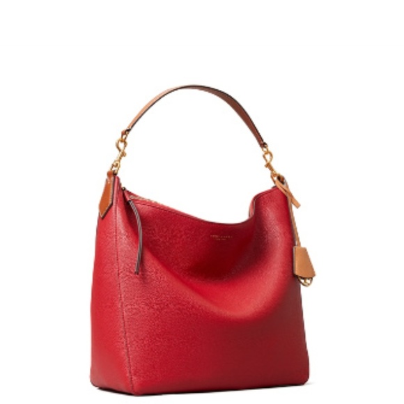 Tory Burch Handbags - TORY BURCH Perry Hobo Red Apple Genuine